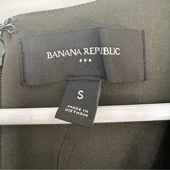 Banana Republic Cross-Back Sheath Dress, Dark Green Size Small New with Tags - Picture 4 of 9